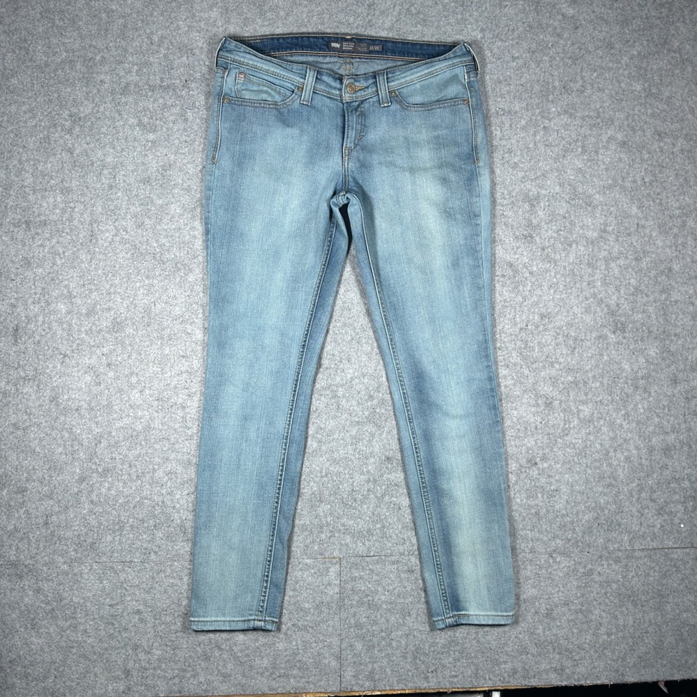 Levi's Denim‎ Jeans Womens 13/31 Light Blue Demi Curve Skinny Low Rise Stretch